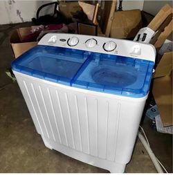 Portable Compact Mini Twin Tub Washing Machine Large Capacity Built-in Gravity Dryer