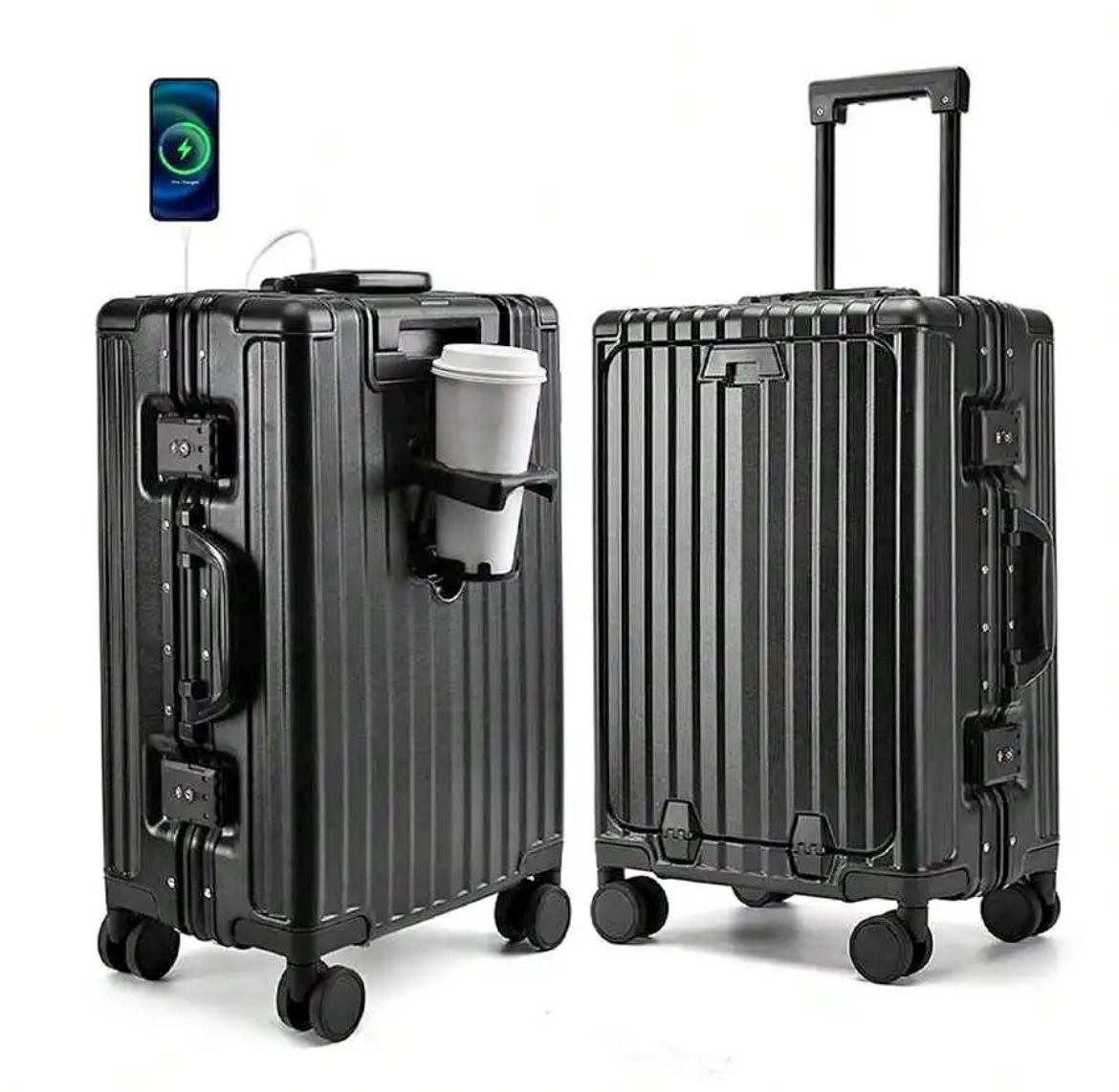 Hard Shell Carry On Suitcase with Laptop Compartment