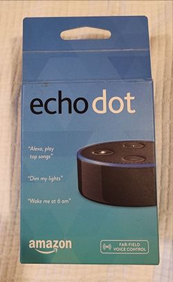 Amazon Echo Dot (2nd Gen) Smart Speaker Chase Branded - Black with Power Cord