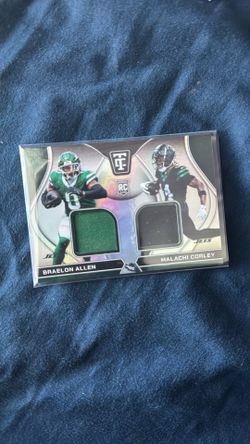 Braelon Allen x Malachi Corley Memorabilia Rookie Card