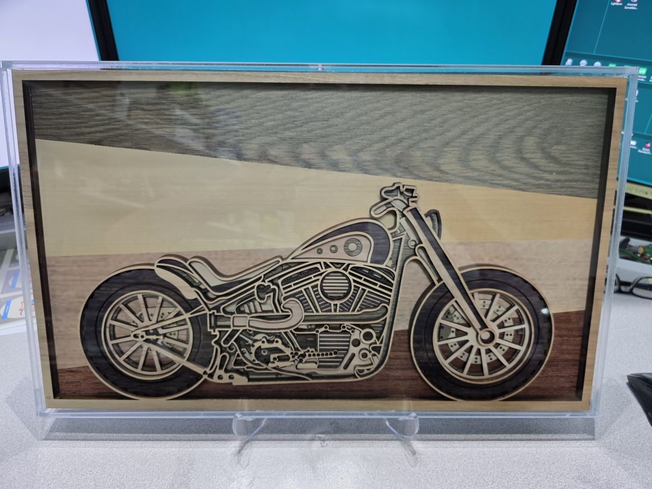 Motorcycle Art   12" x 20"