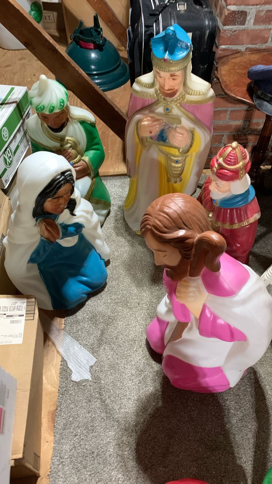 Blow Mold Nativity Set 