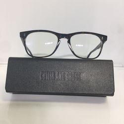 New Cutler and Gross 1235 DT07 Dark Tortoise Plastic Eyeglasses 52mm