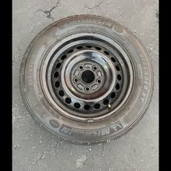 1 X 195/65r15 5x4.5 5x114.3 5x115 Steely Rims With Tires!