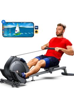 WELLFIT Rowing Machine, Magnetic Rower Machine