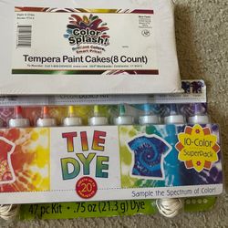 Tie Day Kit And Tempera Paint Cakes $15