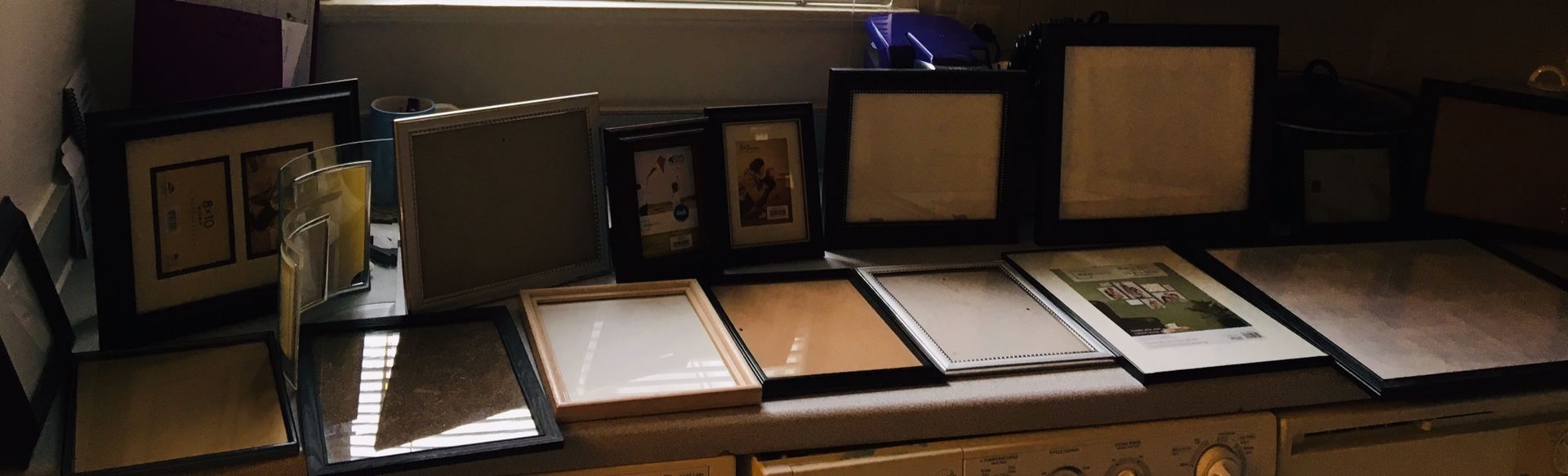 18 Picture Frames Various Sizes $20.00 for entire set