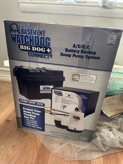Brand New Basement Watchdog Big Dog Connect Batt Bckup Sump Pump Sys BWD12-120C