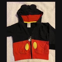 Baby  Mickey Hoodie  From Disneyland  Size 2 And 4