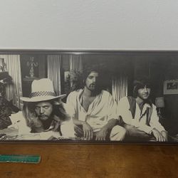 The Eagles Hotel California 70s Poster Frame 36x12 