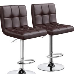 Brown Bar Stools (Set of 2)