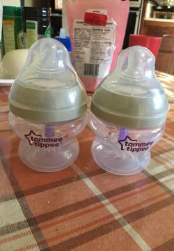 Two tommee tippee bottle s anti colic
