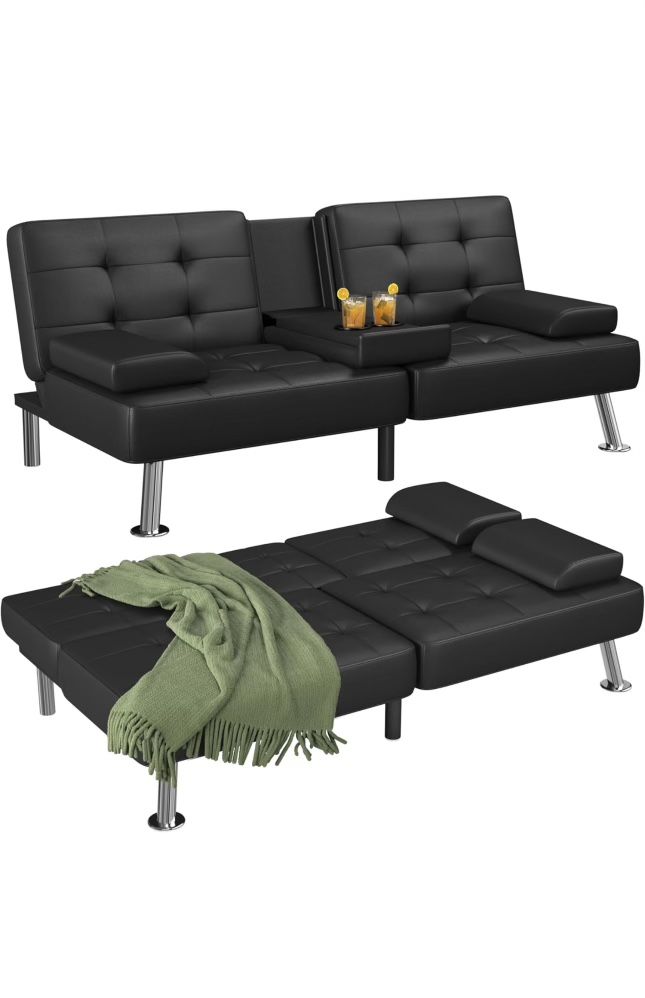 Futon With Cup Holders