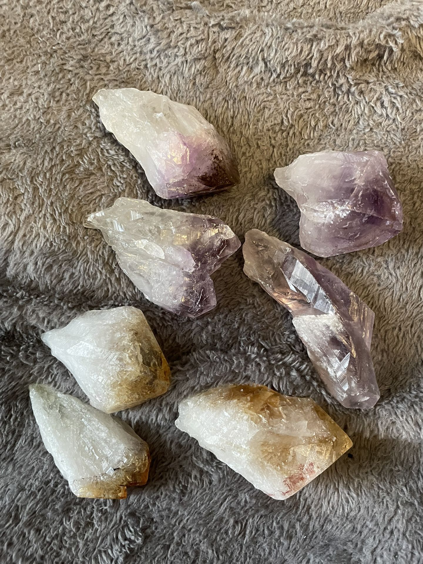 Citrine Or Amethyst Stone Points