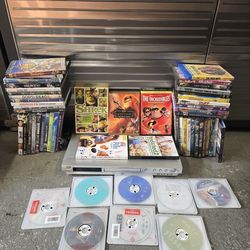 DVD Player With Movies Bundle Lot