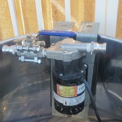 Chugger Pump SS Inline Beer Pump with Ball Valve