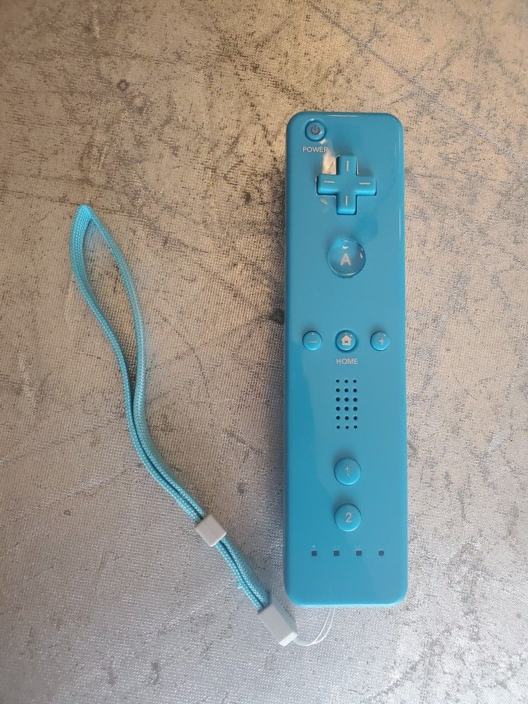 blue Nintendo Wii remote Controller 