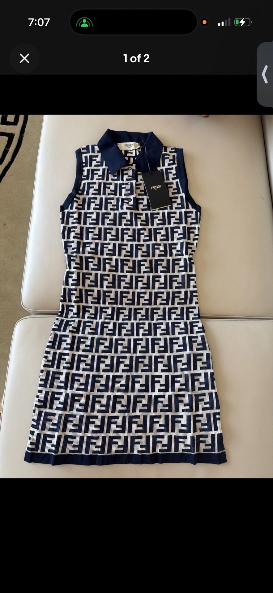 Fendi Brand New Dress With Dust Bag And Tag