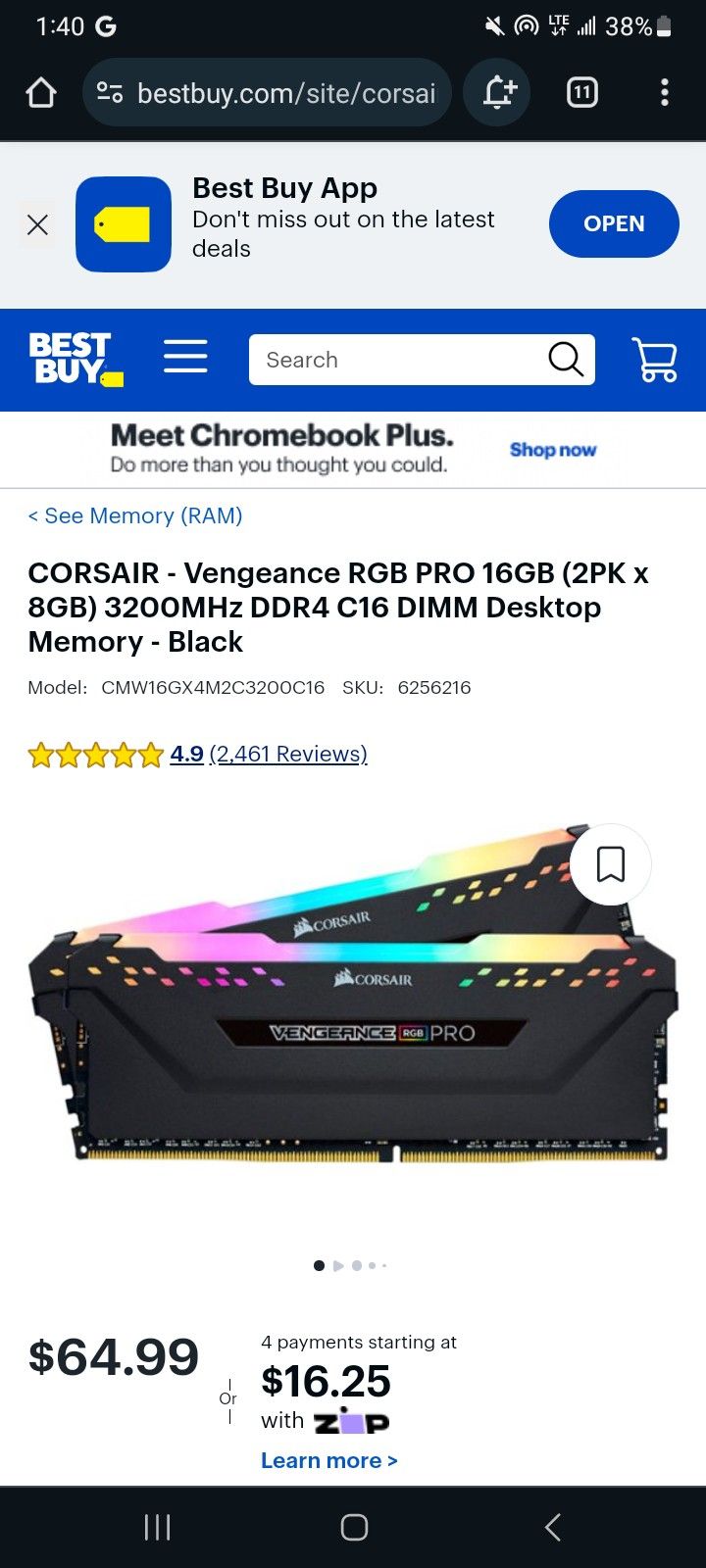 Corsair- Vengence RGB PRO