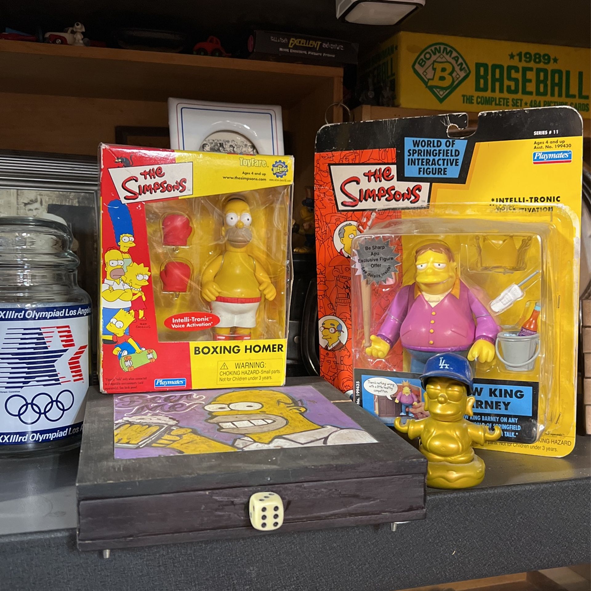 The Simpsons Boxing Homer And Plow King Barney