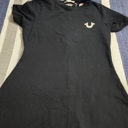 True Religion Tee Shirt Lace Up Dress