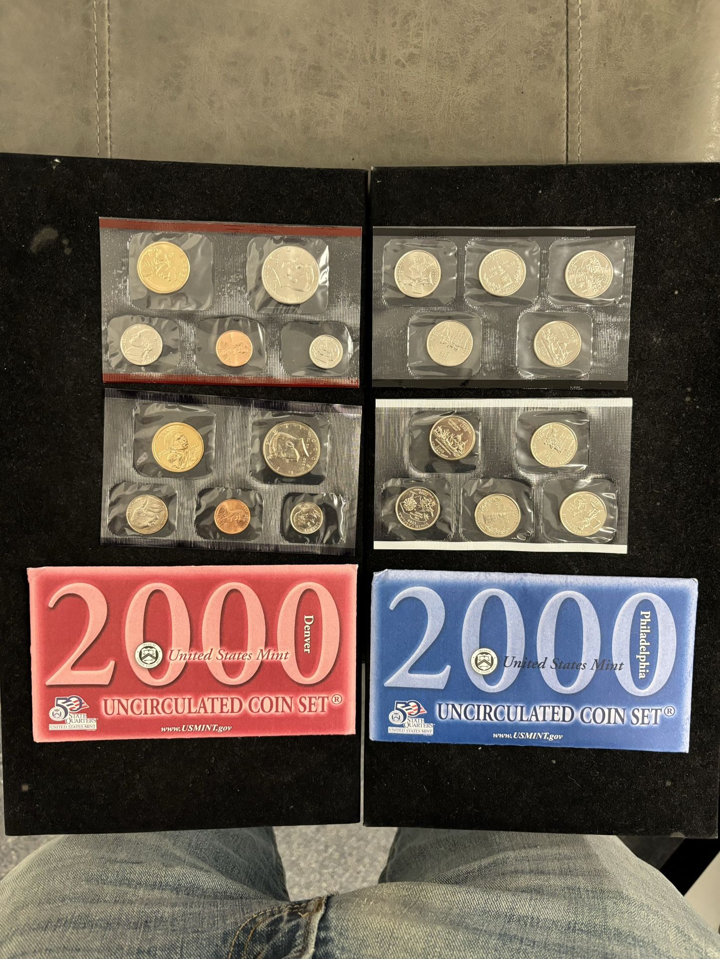 2000 U.S. Mint Set in OGP -- 10 TOTAL PERFECT COINS!