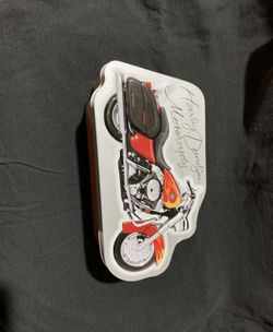 Tin Vintage Harley Davidson Piggy Bank 