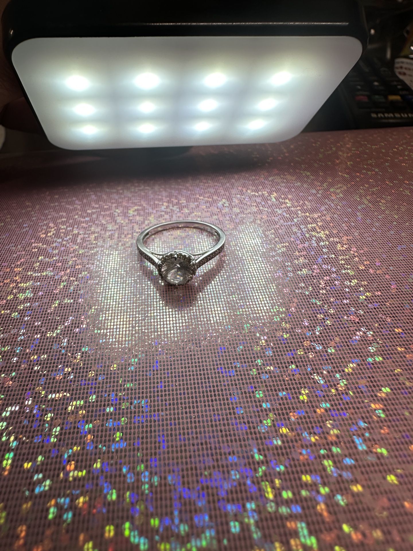 Beautiful engagement ring 10k real diamond 💎💍