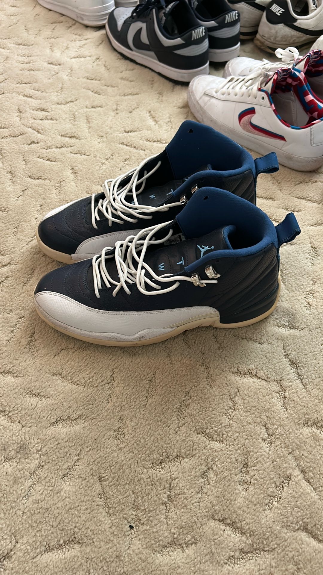 Jordan 12 Navy/White Size 11