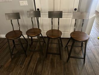 Metal bar stools