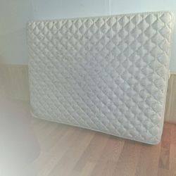 Full Size Mattress And  Box Spring And Metal Bed Frame 
