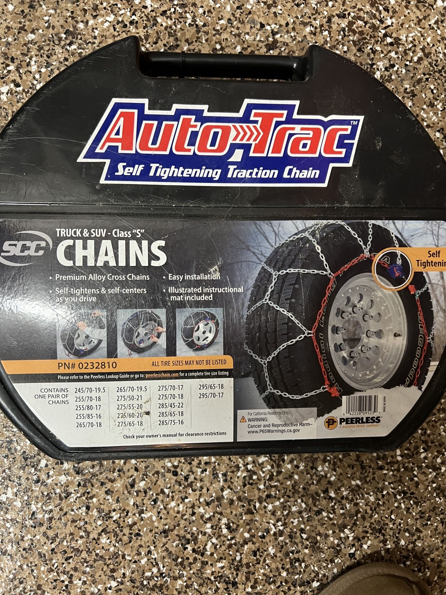 Peerless Tire Chains #0232810 NIB