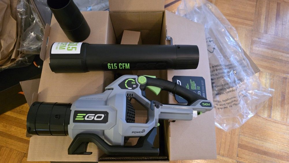 EGO POWER+ 56-volt 615-CFM 170-MPH Battery Handheld Leaf Blower.