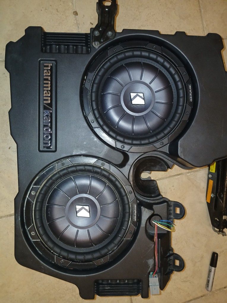 Dodge Charger Harmon Kardon Sub Box W. Kicker Sub Upgrade And Mono AMP Rockford