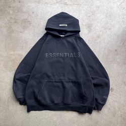 Essentials Fear of God Black SS21 Hoodie