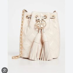 New Tori Burch Fleming Mini Bucket Bag