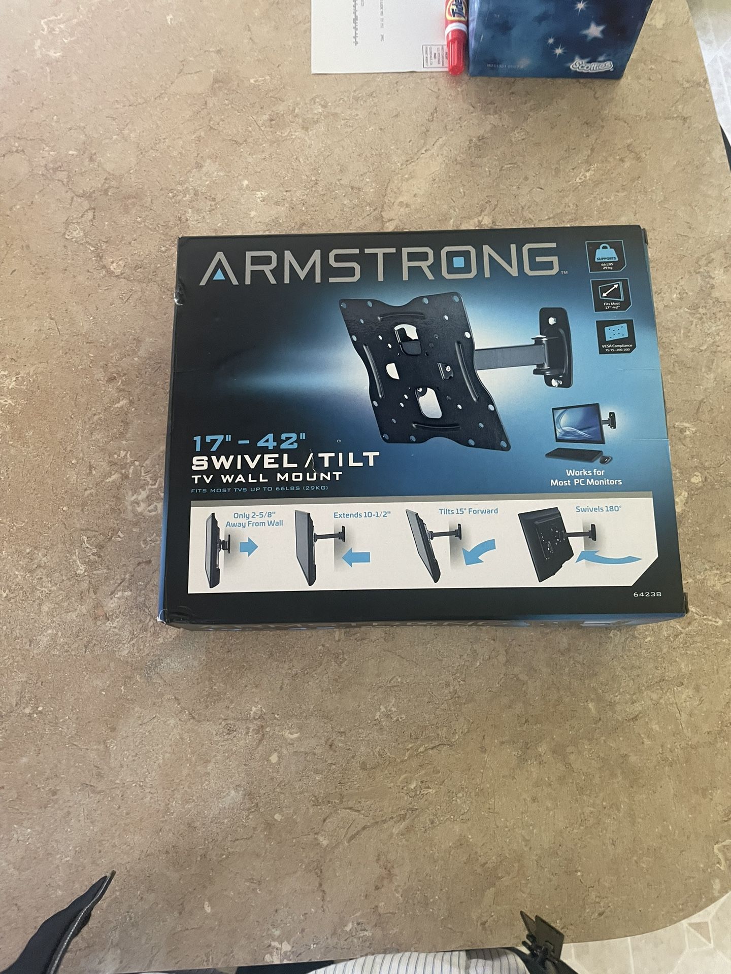 Armstrong 17-42 Tv Wall Mount 