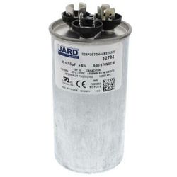 35 + 7.5 MFD 370 or 440 VAC Motor Dual Run Capacitor Round JARD 12784