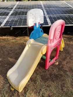 Toddler Slide With Hoop