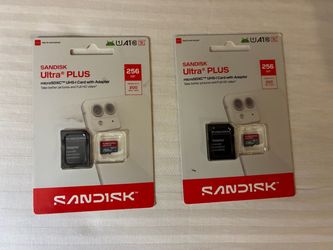 SanDisk Ultra Plus 256GB microSDXC Card with Adapter (x2)
