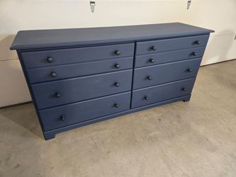 Blue Wood Dresser