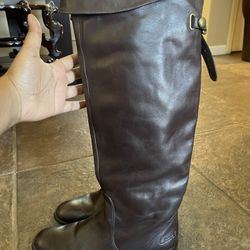 Authentic Coach Dark Brown Boots