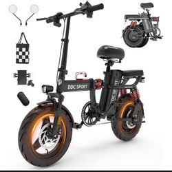 Folding Electric Bike for Adults, Peak 750W Motor 25MPH, 48V 20Ah Removable Battery 35-55Miles Ebike,14'' Lightweight &Portable Adults Electric Bicycl