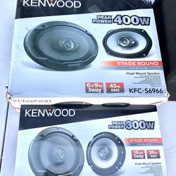 Kenwood 6X9 Car Audio Speakers New 