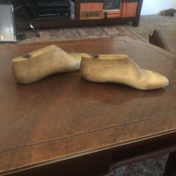 Now you can be proud of your two left feet; Vintage 30s Wooden Women’s Shoe Forms:
