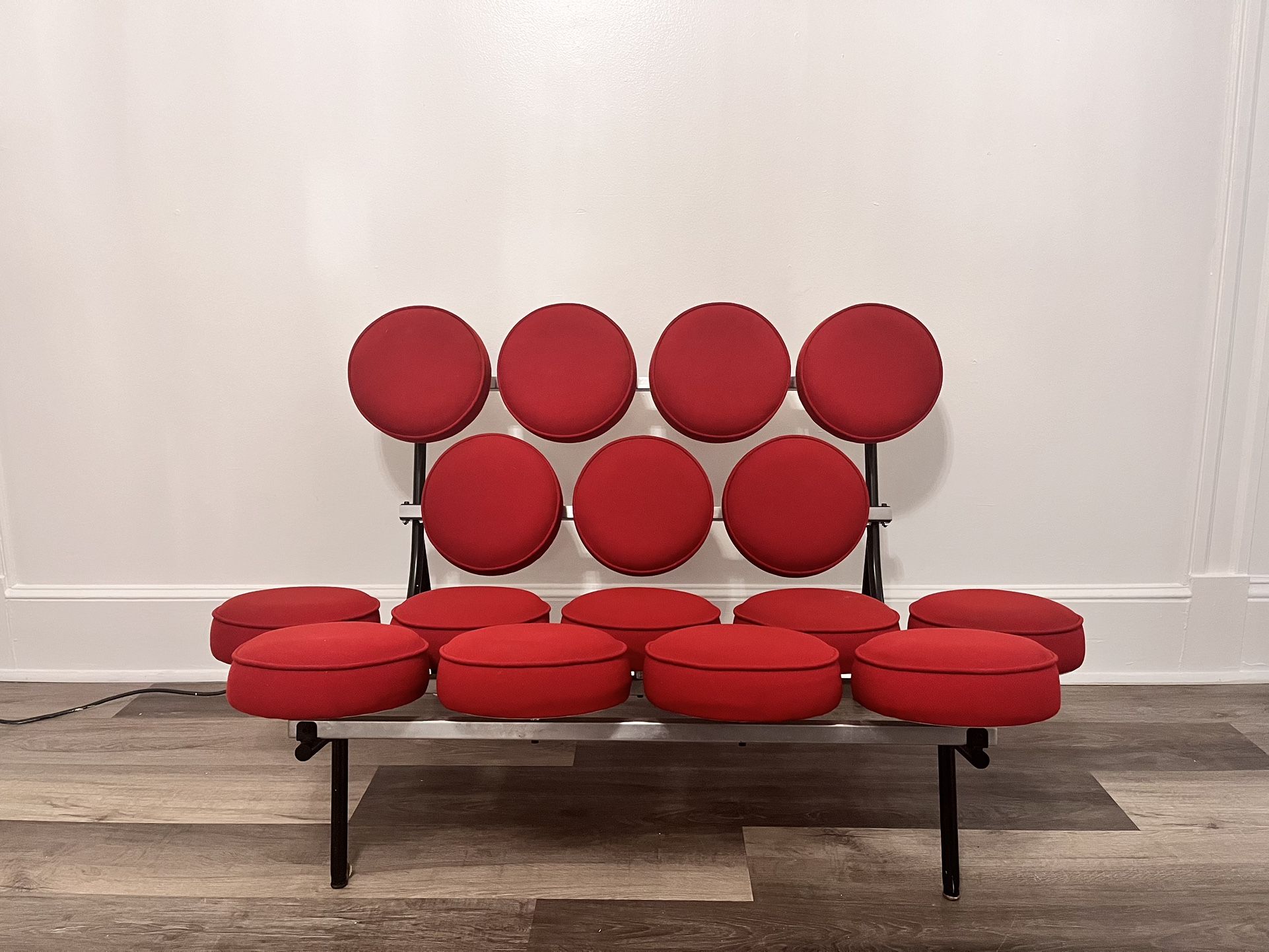 Herman Miller Marshmallow Sofa Red