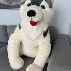 Brooklyn Doll Oversized Siberian Husky Dog "Pick A Pet" Jumbo Plush Companion
