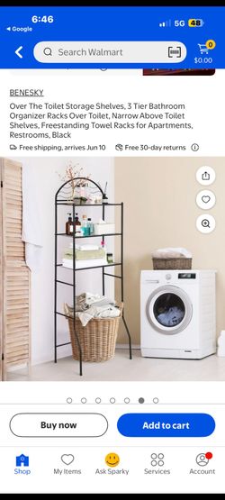 Over The Toilet Storage Shelves, 3 Tier Bathroom Organizer Racks Over Toilet, Narrow Above Toilet Shelves, Freestanding Towel Racks for Apartments, Re