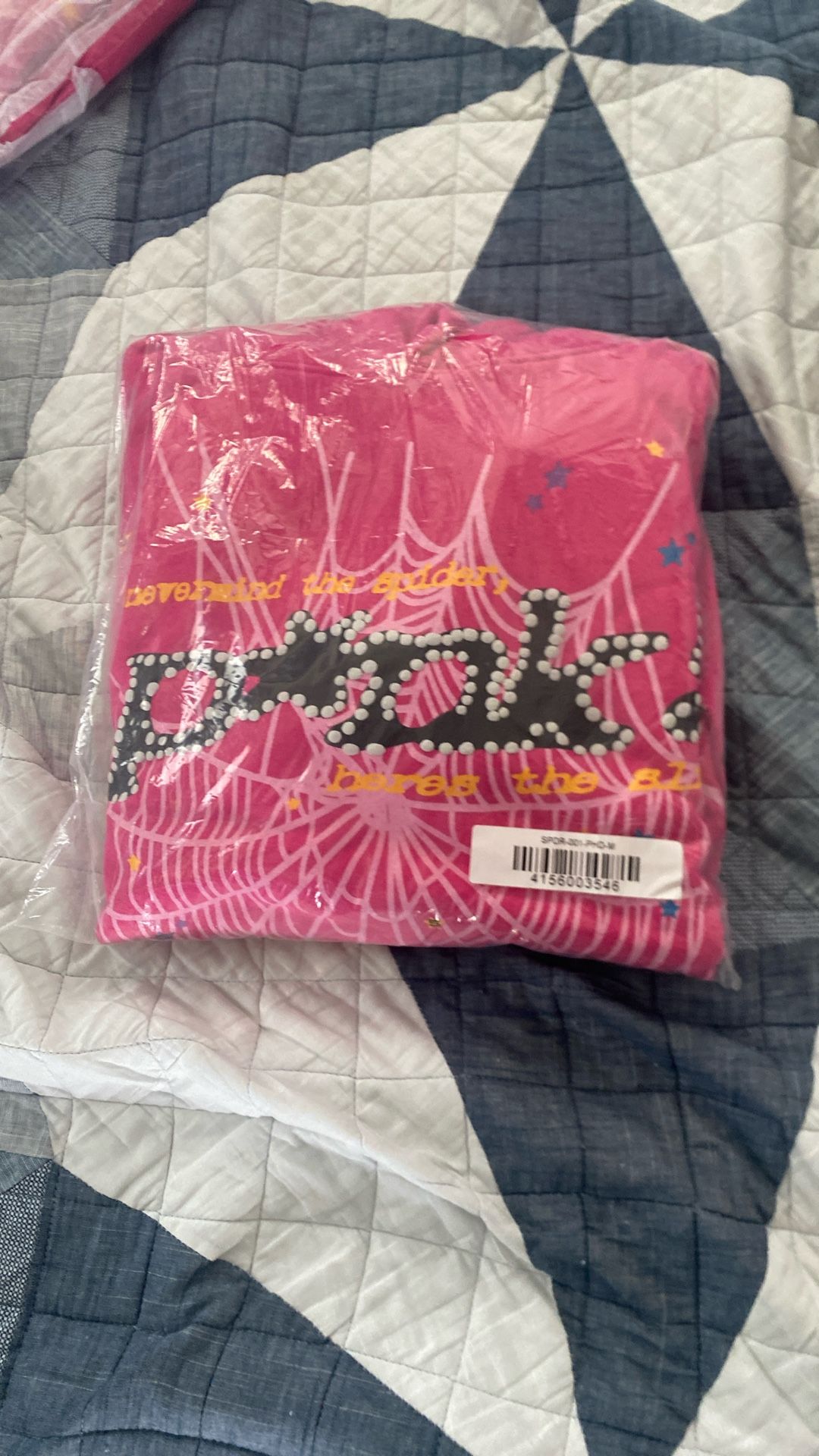 Pink Sp5der Hoodie V1
