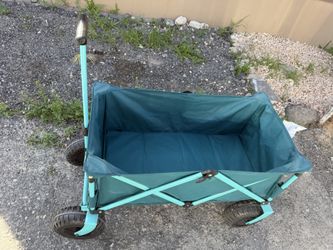Outdoor camping cart, portable camping cart, foldable, four-wheeled, hand trailer